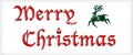 Merry Christmas Sign Royalty Free Stock Photo