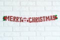 Merry Christmas sign hanging