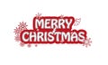 Merry Christmas Sign Royalty Free Stock Photo