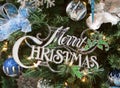 Merry Christmas Sign Tree Ornament