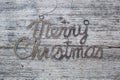 Merry christmas sign on vintage wood background Royalty Free Stock Photo