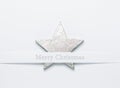 Merry Christmas silver star