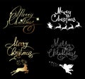 Mery Christmas text Royalty Free Stock Photo