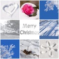 Merry Christmas, snow and winter photos Royalty Free Stock Photo