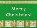 Merry Christmas, snowman and snowflakes Royalty Free Stock Photo