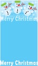 Merry Christmas - Snowmans Royalty Free Stock Photo