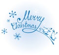 Merry Christmas & Snowmens Royalty Free Stock Photo