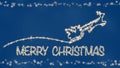 Beautiful sparkling lettering and Merry Christmas design