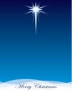 Merry Christmas Star of Bethlehem Background Template Royalty Free Stock Photo