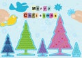 Merry Christmas Starting Decor_eps Royalty Free Stock Photo