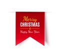 Merry Christmas Tag isolated. Vector Royalty Free Stock Photo