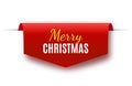 Merry Christmas Tag isolated. Vector Royalty Free Stock Photo