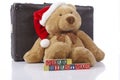 Merry Christmas teddy bear Royalty Free Stock Photo