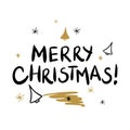 Merry Christmas template for banner or poster