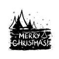 Merry Christmas template for banner or poster