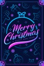 Christmas greeting card template vector/illustration Royalty Free Stock Photo