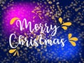 Merry Christmas text design. Vector logo, typography. Usable as banner, greeting card, gift package etc.