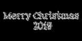 Merry Christmas 2019 text Royalty Free Stock Photo