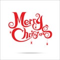 012-Merry Christmas text Royalty Free Stock Photo