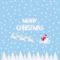 Merry Christmas text and Happy New Year Royalty Free Stock Photo