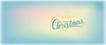 Merry Christmas 2025 text with stars on a gradient soft background. Horizontal banner.