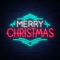 Merry Christmas text, template design letter template