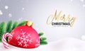 Merry christmas text vector design. Christmas and happy holidays greeting