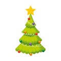 merry christmas tree icon Royalty Free Stock Photo