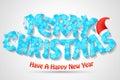 Merry Christmas Typography Background