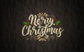 Merry Christmas typography, Lettering design, Brochure design template