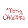 Merry Christmas typography poster. Vector illustrastion Royalty Free Stock Photo