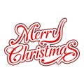 Merry christmas typography Royalty Free Stock Photo