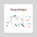 Merry Christmas Unusual Trendy Cards