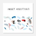 Merry Christmas Unusual Trendy Cards