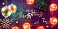 Merry Christmas Vector Card. Happy New Year 2019 Greetings. Royalty Free Stock Photo