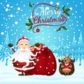 Merry Christmas in 2016. Royalty Free Stock Photo