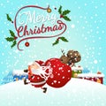 Merry Christmas in 2016. Royalty Free Stock Photo