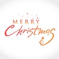 Merry Christmas Vector Text Background.