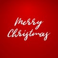 Merry Christmas vector text Calligraphic drawn Lettering design card template. Creative typography for Holiday Greeting Royalty Free Stock Photo