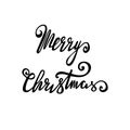 Merry Christmas vector text Calligraphic Lettering design card template Creative typography for Holiday Greeting Gift Royalty Free Stock Photo