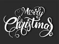 Merry Christmas vector text Calligraphic Lettering design card template. Creative typography for Holiday Greeting Gift Poster. Royalty Free Stock Photo