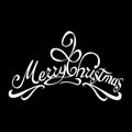 Merry Christmas vector text Calligraphic Lettering design card template. Royalty Free Stock Photo
