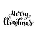 Merry Christmas vector text Calligraphic Lettering design card template.Creative typography for Holiday Greeting Gift Poster. Call Royalty Free Stock Photo