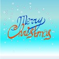 Merry Christmas vector text Calligraphic Lettering design card template.nCreative typography for Holiday Greeting Gift Royalty Free Stock Photo