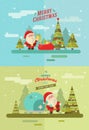 Merry christmas vector winter background eps 10 Royalty Free Stock Photo