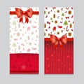 Merry Christmas vertical banners Royalty Free Stock Photo