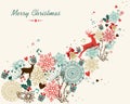 Merry Christmas vintage colors transparency Royalty Free Stock Photo