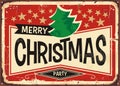 Merry Christmas vintage sign