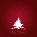 Merry Christmas watercolor brush style hand drawn vector illustration