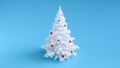 Merry Christmas white Christmas tree